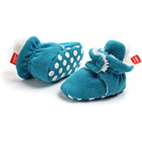 Los mejores  - Botas de Niño Calcetín Invierno Soft Sole Crib Raya de Caliente Boots de Algodón para Bebés